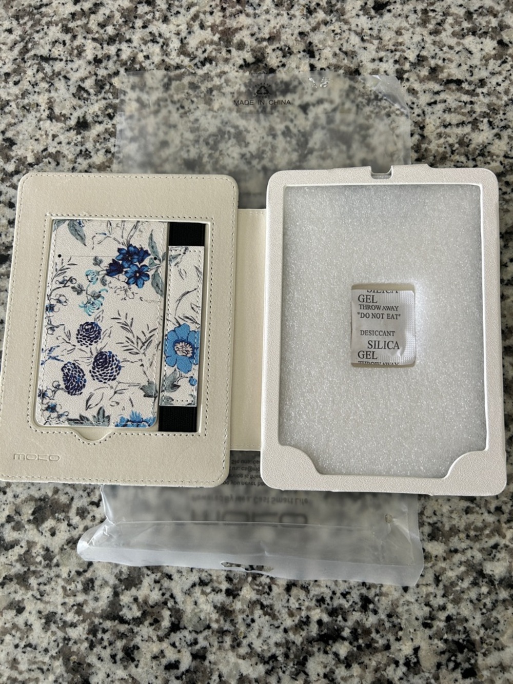 MOFEO Blue Floral Tablet Folio Case – Protective Cover for Tablets - Picture 3 of 3